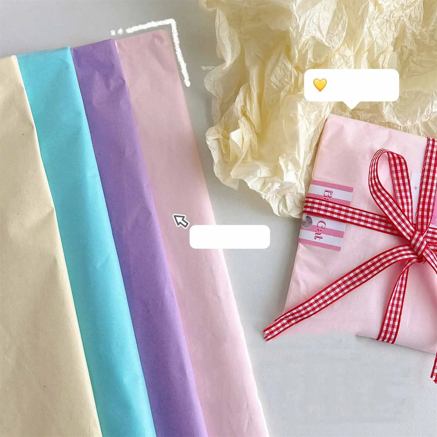Colorful Tissue Paper Wrapping / Gift Paper Tissue in Packaging