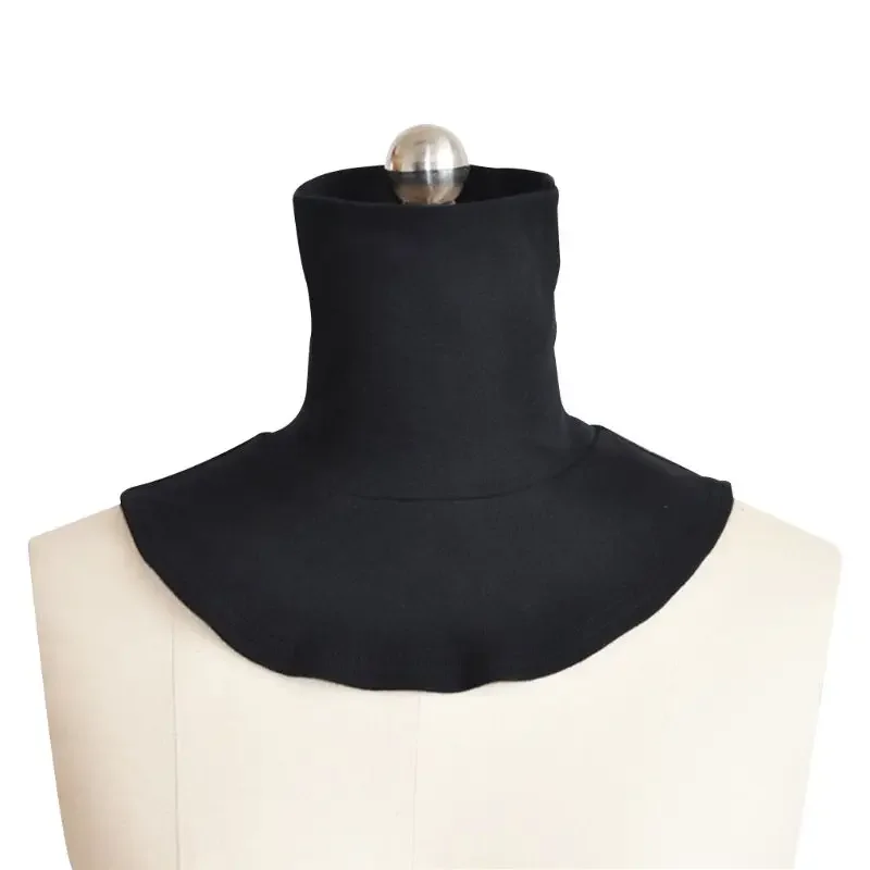 

Fashion Men And Women Knitting Fake High Collar Back Cover Scarf Half Muslim Col 57BD