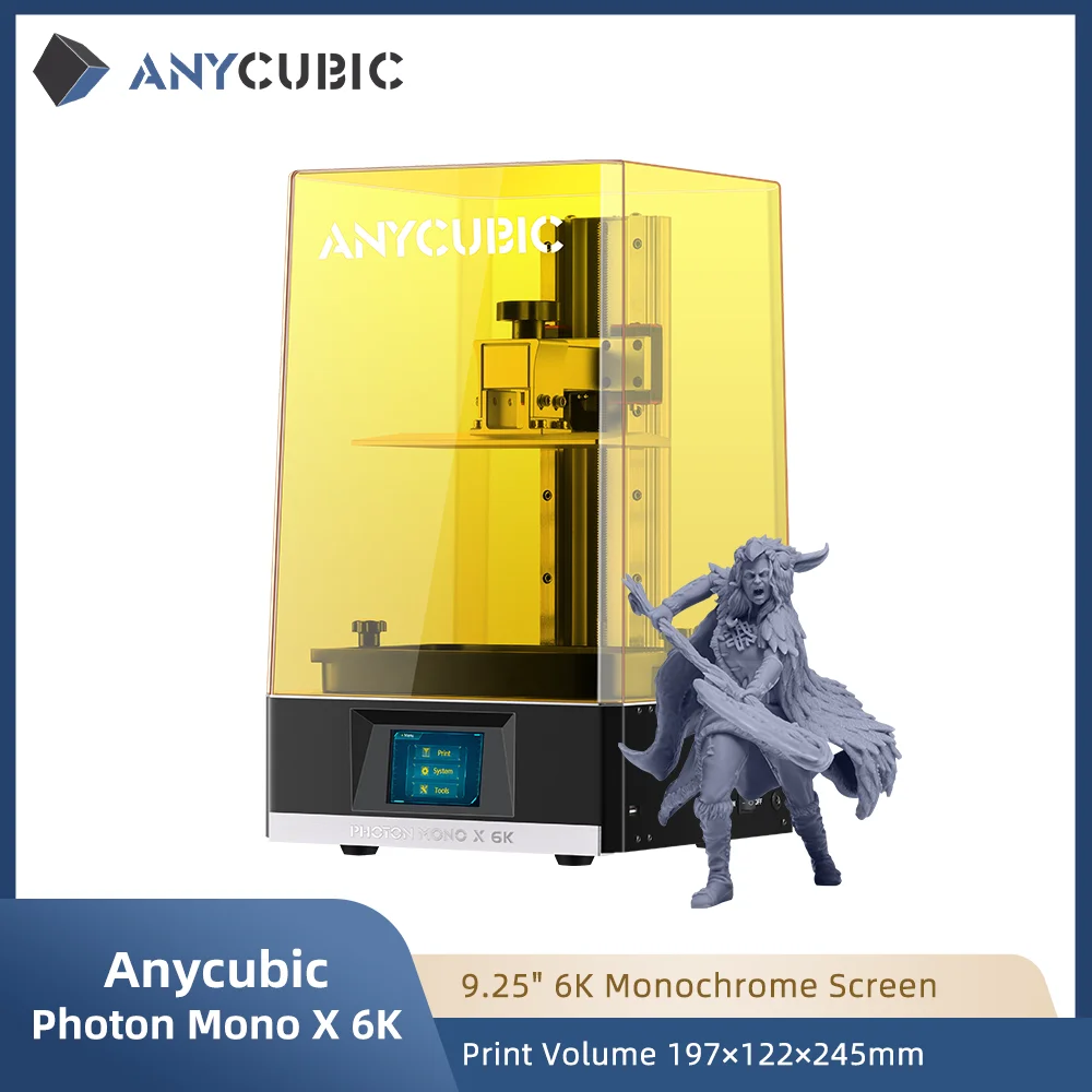 ANYCUBIC Photon Mono X 6Ks Imprimante 3D LCD 9.1 '' 6K Grand écran