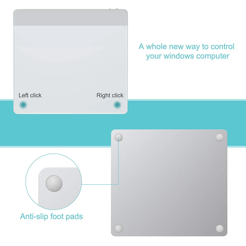 JOMAA Bluetooth Touchpad Trackpad Rechargeable Wireless Touchpad for Laptop Tablet Windows Ergonomic Trackpad Mouse bluetooth trackpad