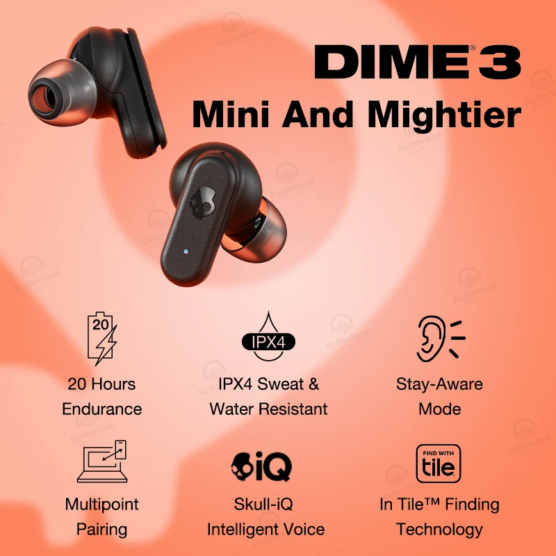 Skullcandy DIME 3 True Wireless Earbuds 20 Hours Battery Clear Voice Smart  Microphone IPX4 Sweat & Water Resistant Anti-loss - AliExpress