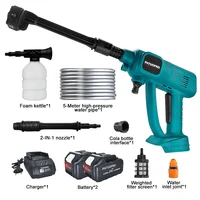 Portable Car Wash Gun  6 In 1 Spray Nozzle Cordless High Pressure Cleaner Garden Sprayer Cleaning Tool For Makita 18V Battery 1
