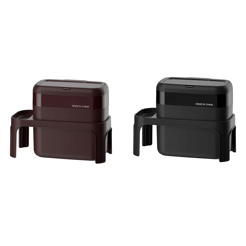 

Car Trash Can Spill Proof Plastic Car Garbage Can - Basket Bin Organizer 7L Dedicated Rear Storage Car Trash Cans-B Durable