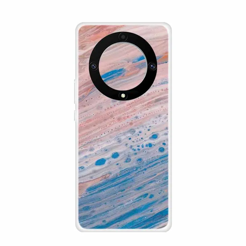 Marble Clear Soft TPU Silicone Back Cover - Transparent Coque
