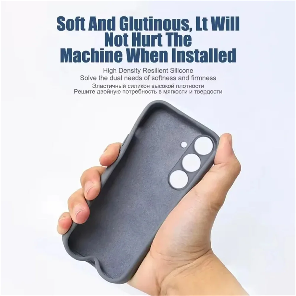 Vibrant Shockproof Liquid Silicone Phone Case with Holder