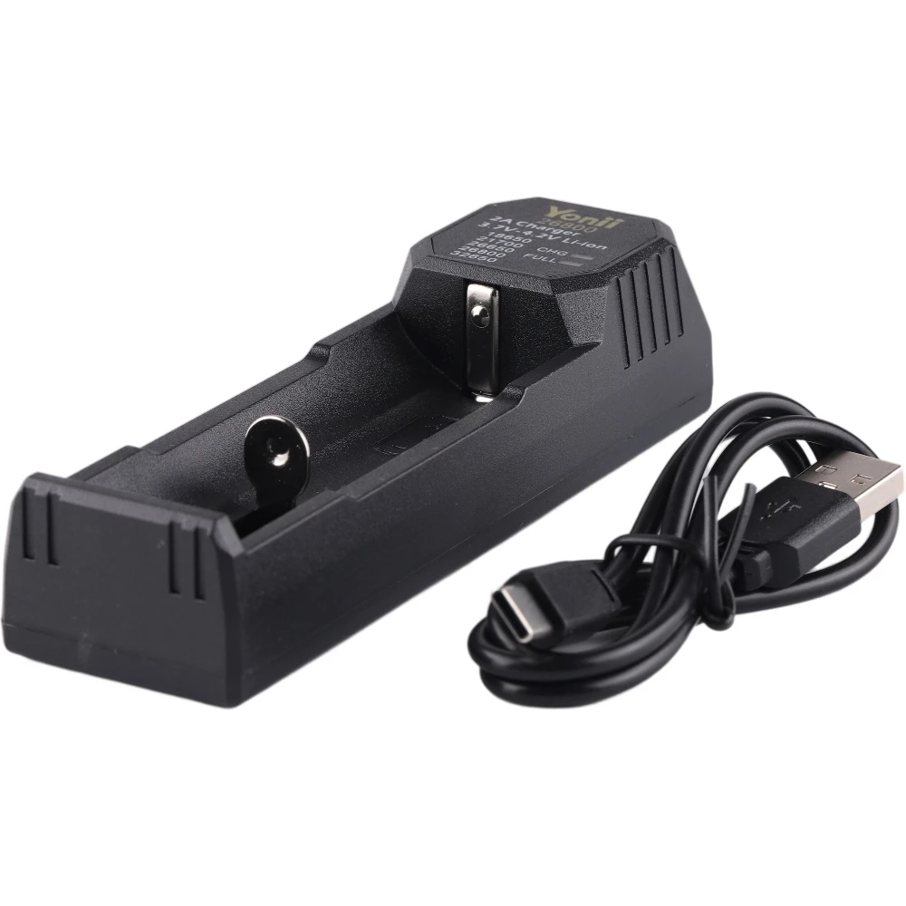Yonii 26800 Charger for 3.7-4.2V Li-ion 18650 21700 26650 26800 32650 Flashlight Battery battery charger