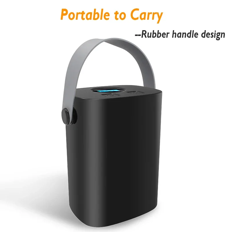 Rechargerable Car Tire Inflator Handle Wireless Car Air Compressor Pump 150PSI Portable for 12V Motorcycles Bicycles