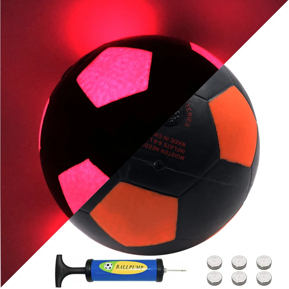 Glowing Soccer Ball Light Up Football Night Training Football Super