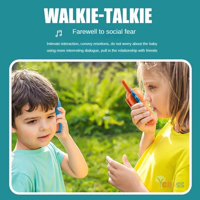Walkie Talkie 2PCS Electronic Toys Children's Gadgets Radio Phone 3km Range Professional Toki For Kids Birthday Gifts Boys Girls 5