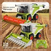 1: 24 6608 Rc Remote Control Spray Harvester Tractor Engineering Vehicle Light Sound Effect Children Toy Car Model Birthday Gift 1