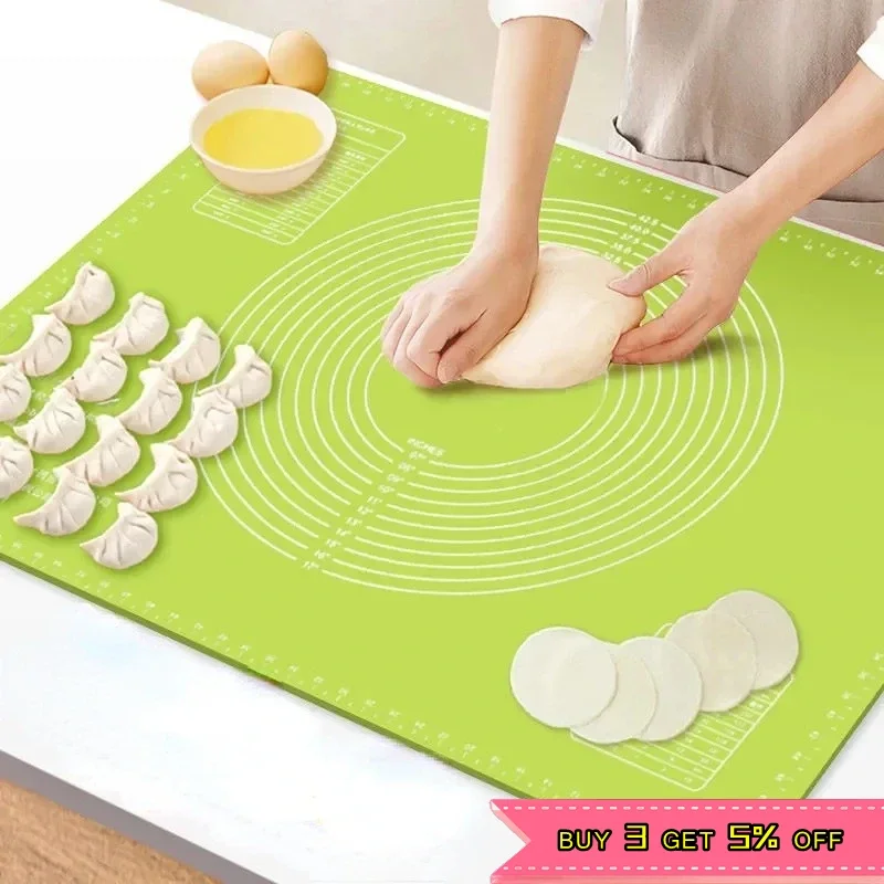 Pizza Bread Rolling Mat 80/70/60cm Large Silicone Baking Mat