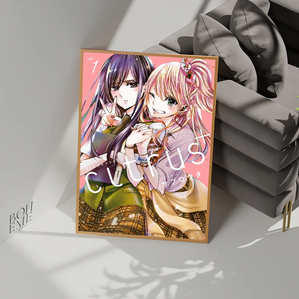 Japanese Anime Citrus Movie Sticky Posters Retro Kraft Paper