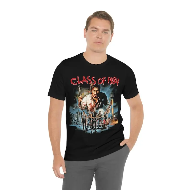 

Class Of 1984 T-Shirt Black Short Sleeve Movie Tee