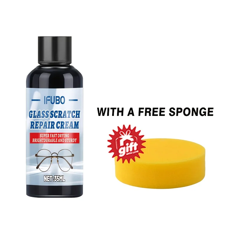 Pasta de reparo de arranhões de óculos, creme de polimento de lentes de vidro, cera de restauração de armação de metal, cuidados anti-arranhões, manutenção de óculos