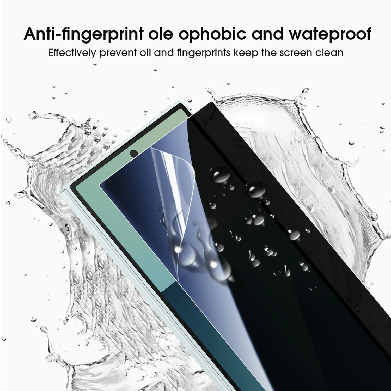 Privacy Tempered Glass & Soft Hydrogel Screen Protector Set with Anti-Peep Technology