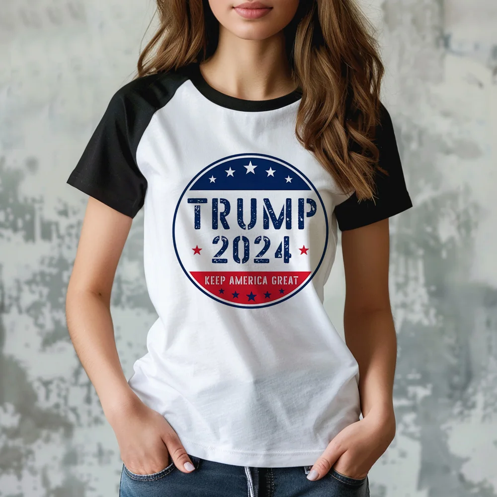 

Футболка с изображением Трампа, Женская Y2K, графическая комиксная футболка, одежда для манги
