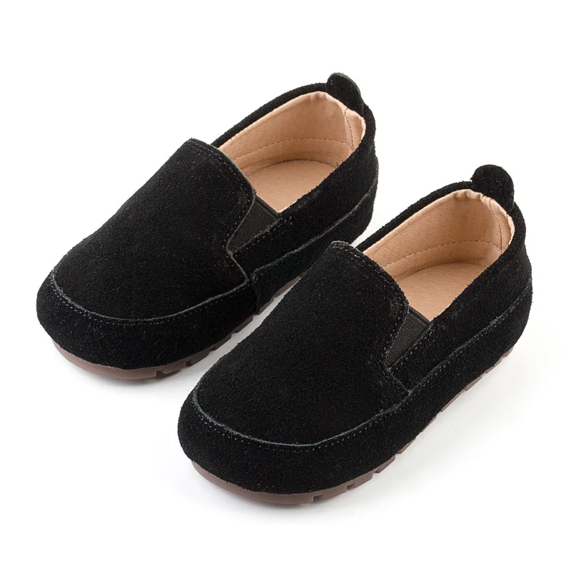Leather Kids Moccasin Shoes for Autumn
