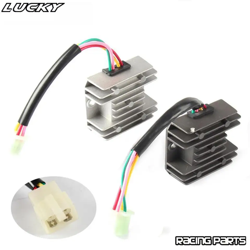 4-Pin Voltage Regulator Rectifier - 12V For GY6 50-150cc Scooters, ATVs, Motorcycles & Small Boats