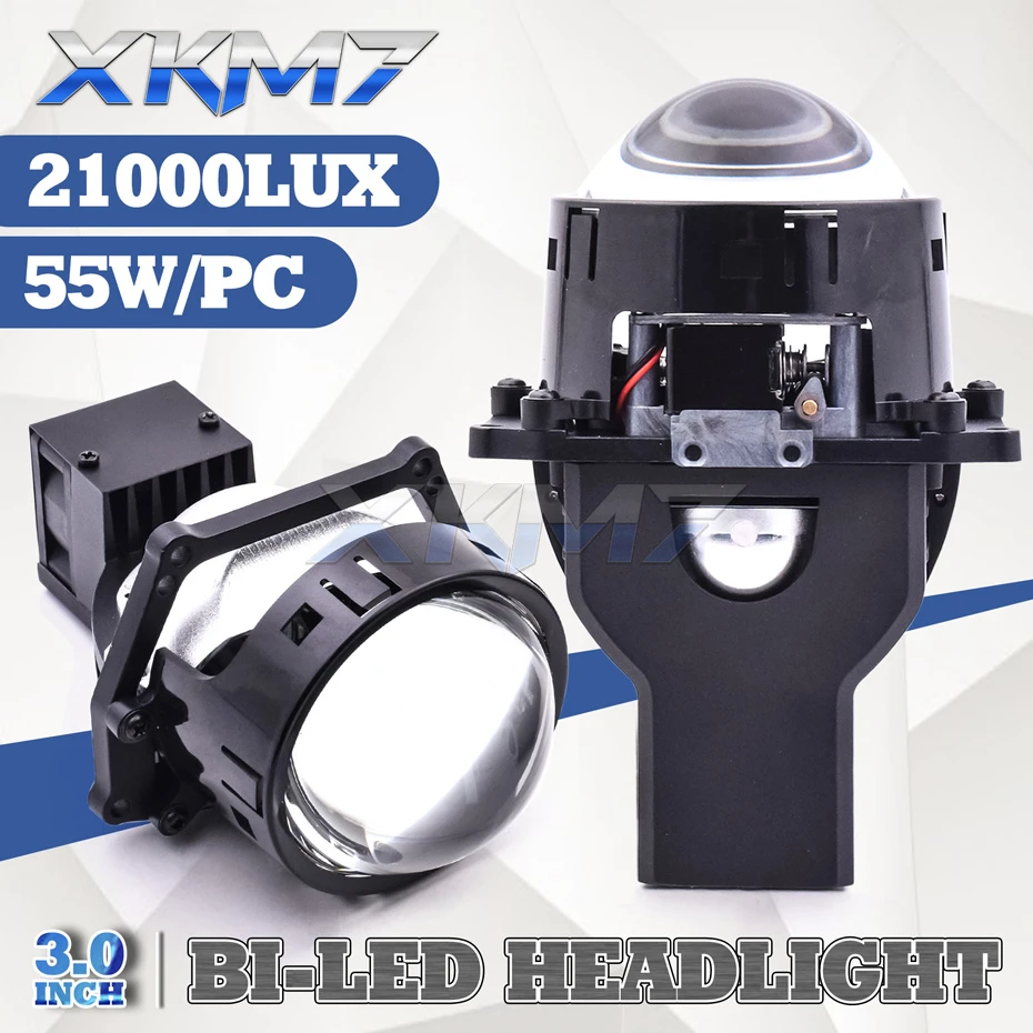 55w Bi Led Projector Lenses 3 Inch 12v Headlight Lens For Hella 3r G5