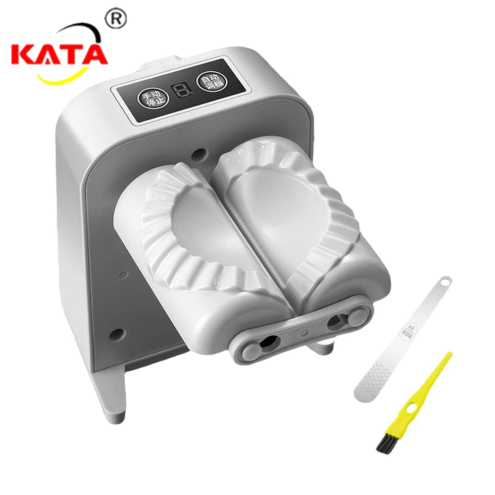 

Automatic Electric Dumpling Maker Machine Manual Double Head Press Dumplings Mold DIY Empanadas Ravioli Mould Kitchen Tool