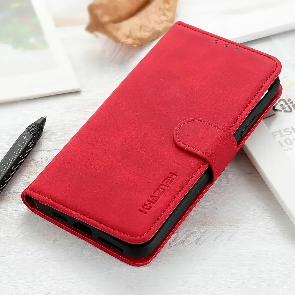 Leather Wallet Flip Case - Elegant Armor Book Design
