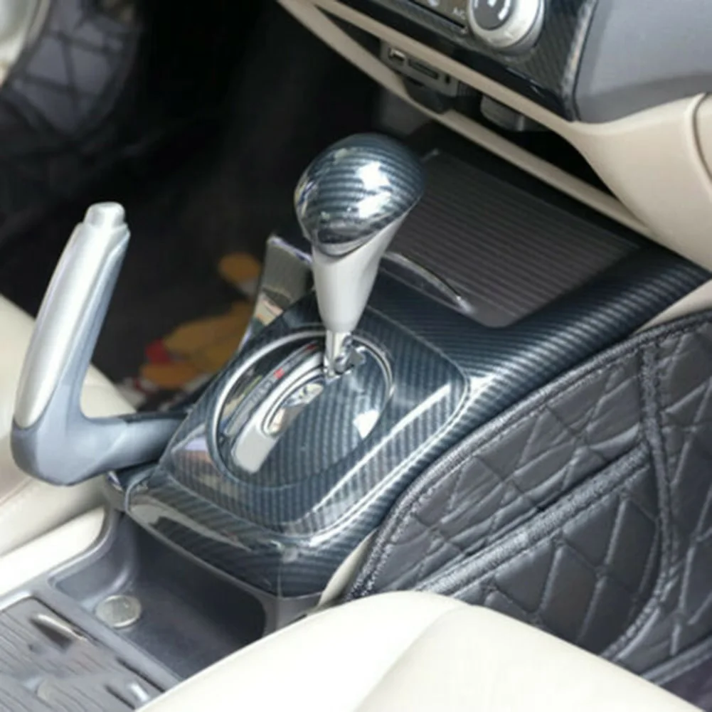

Brand New Durable High Quality Useful Knob Cover Gear Shift Decor Protection ABS Accessories Replacement Stylish