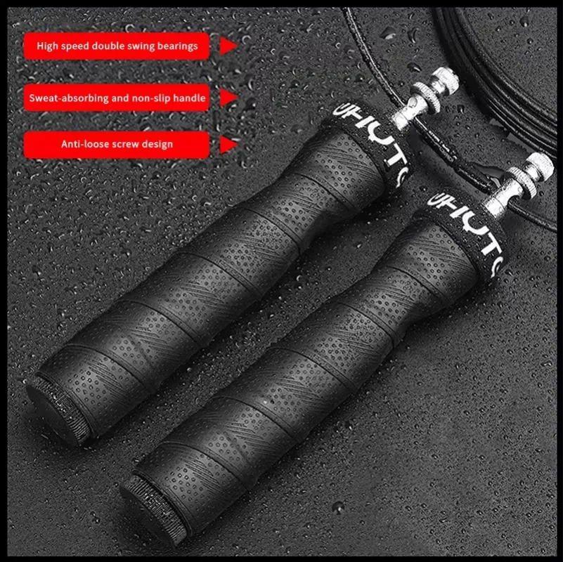2.5/3.4mm Crossfit Jump Rope Speed&Weighted Jumping Rope Removable Weighted Anti-loosening Design PVC Wire Jump Rope 5