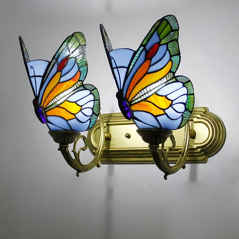 COLIN Butterfly Tiffany Wall Lamp 4