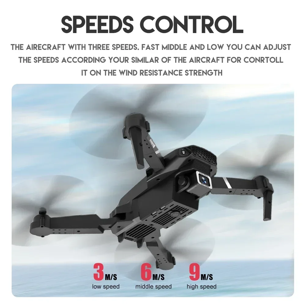 Iconic Brand E88Pro RC Drone 4K Professinal With 1080P Wide Angle HD Camera Foldable Helicopter WIFI FPV Height Hold Gift Toy 2024