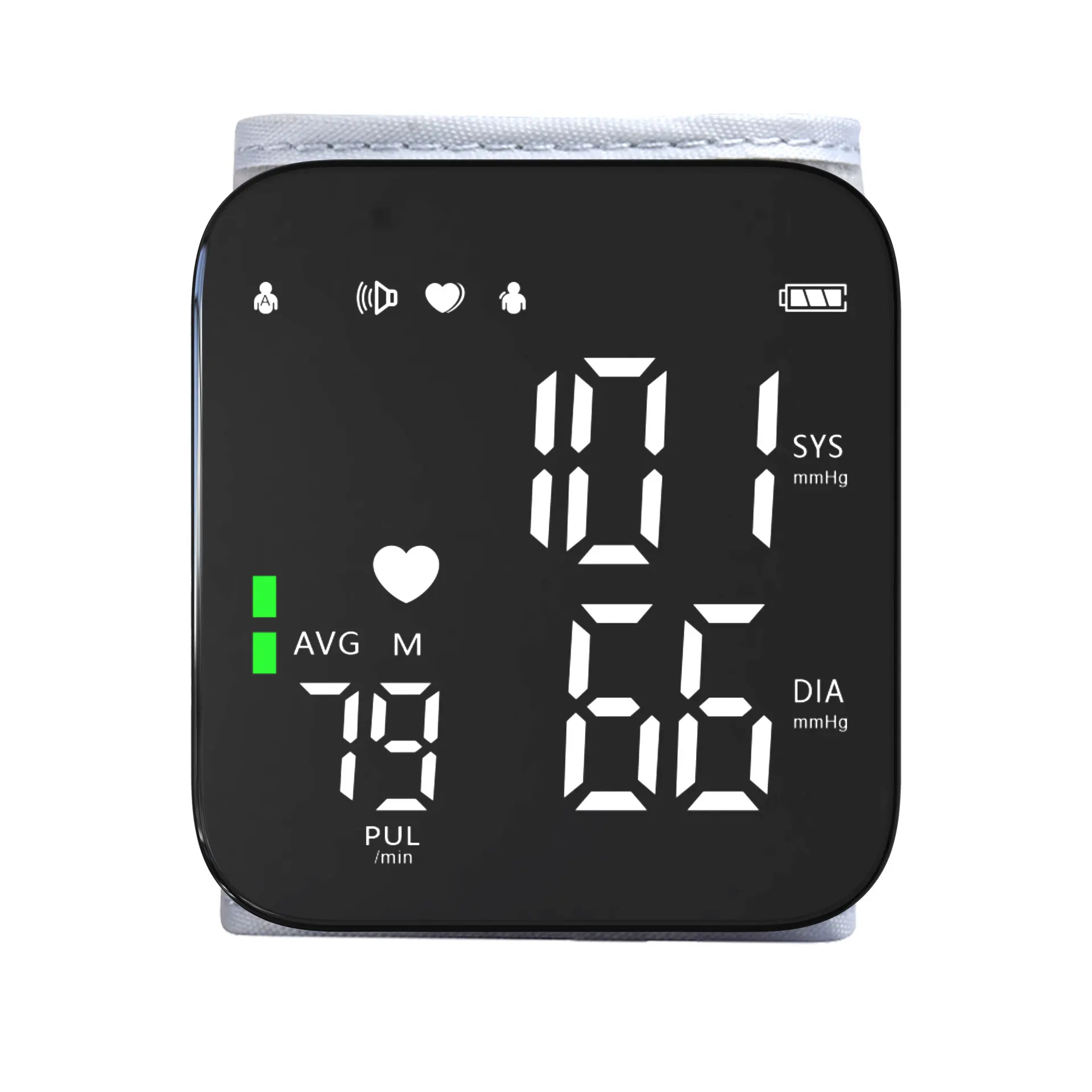 Electronic Blood Pressure Monitor Ultra Clear Large Screen Pulse Sphygmomanometer For Real-time Measurement Of Blood Pressure