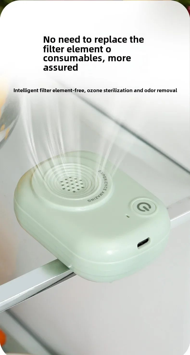 Ozongenerator 20 mg Mini-Luftreiniger, tragbarer Luftreiniger für Kühlschränke, Schränke, Koffer, Badezimmer und Lagerschränke – Detail 9