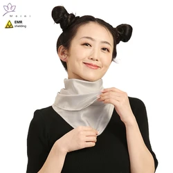 Recommend Electromagnetic radiation protective scarf thyroid protection EMR,EMF shielding 50% silver fiber scarf
