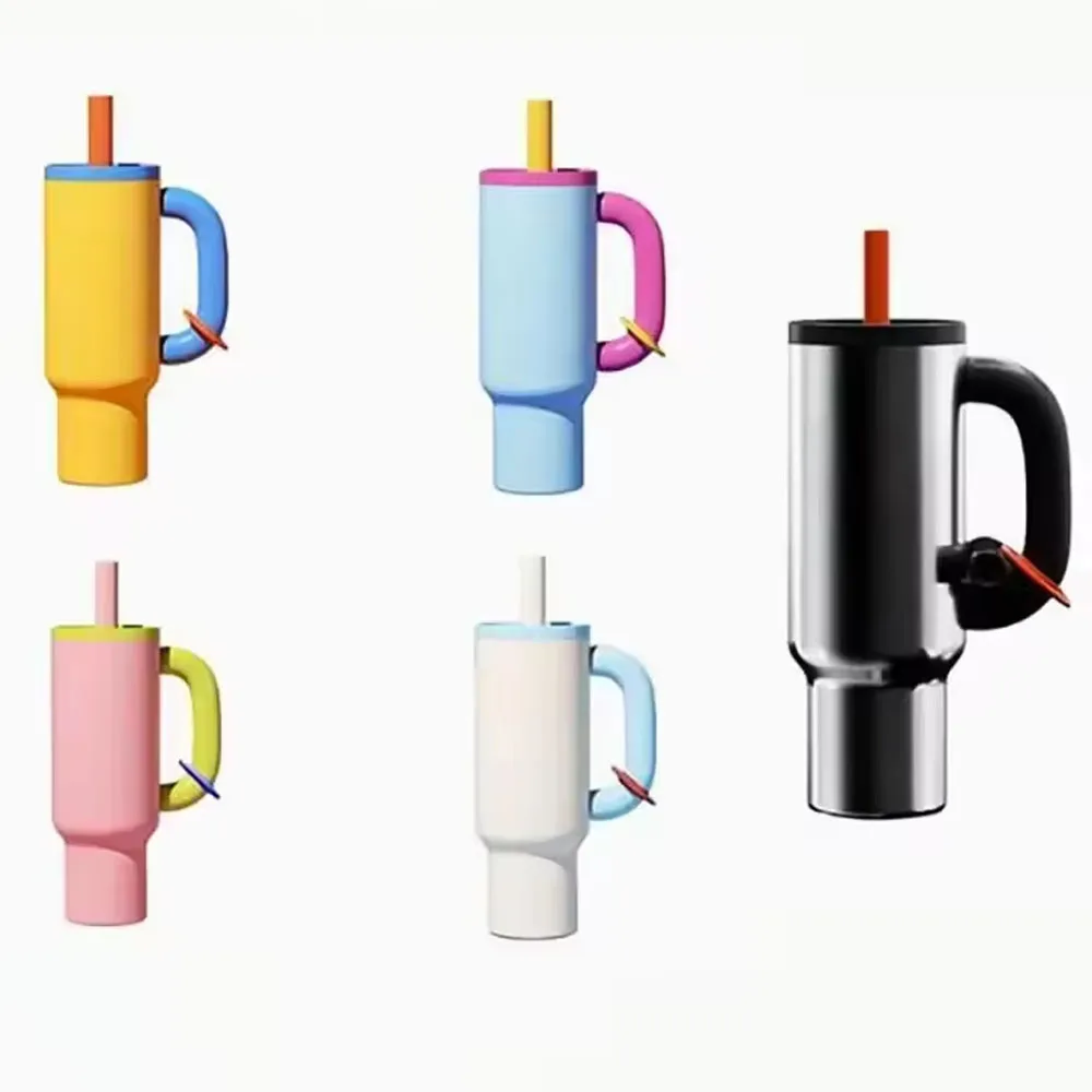 Chakolab 40Oz Stainless Steel Tumbler Travel Mug With Straw Fits Car Cup