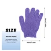 4 Pair Shower Bath Gloves Exfoliating Wash Skin Spa Massage Body Scrubber Cleaner 6
