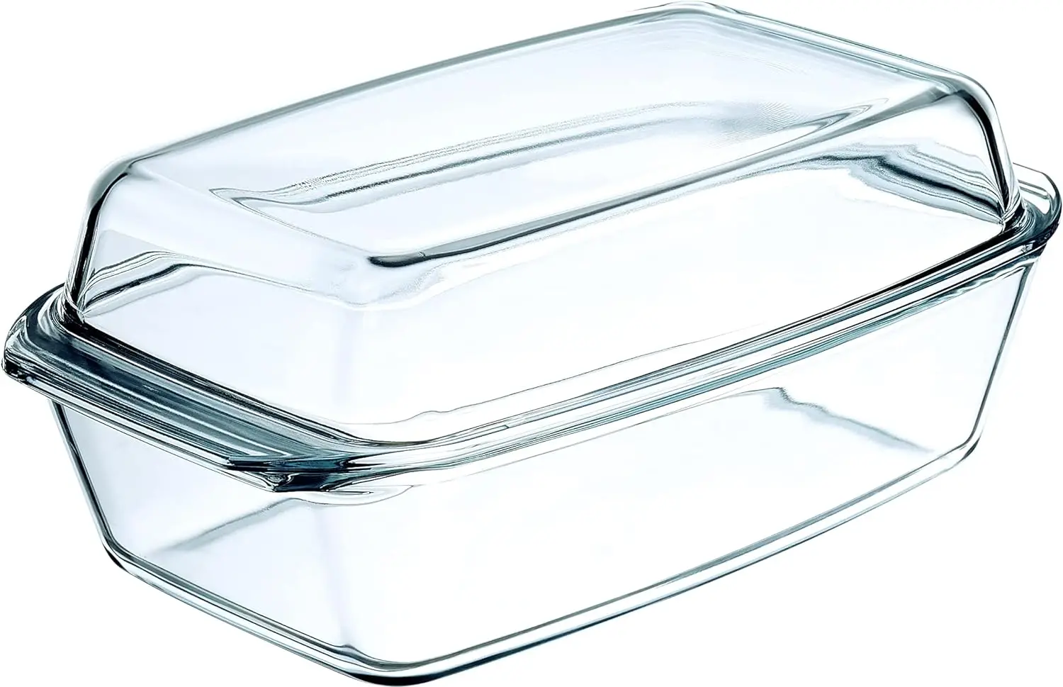 

Glass Casserole Dish, Oven Safe Cookware With Lid, Oblong Covered Glass Dish For Baking, Serving, Cooking, Microwave and Dishwas