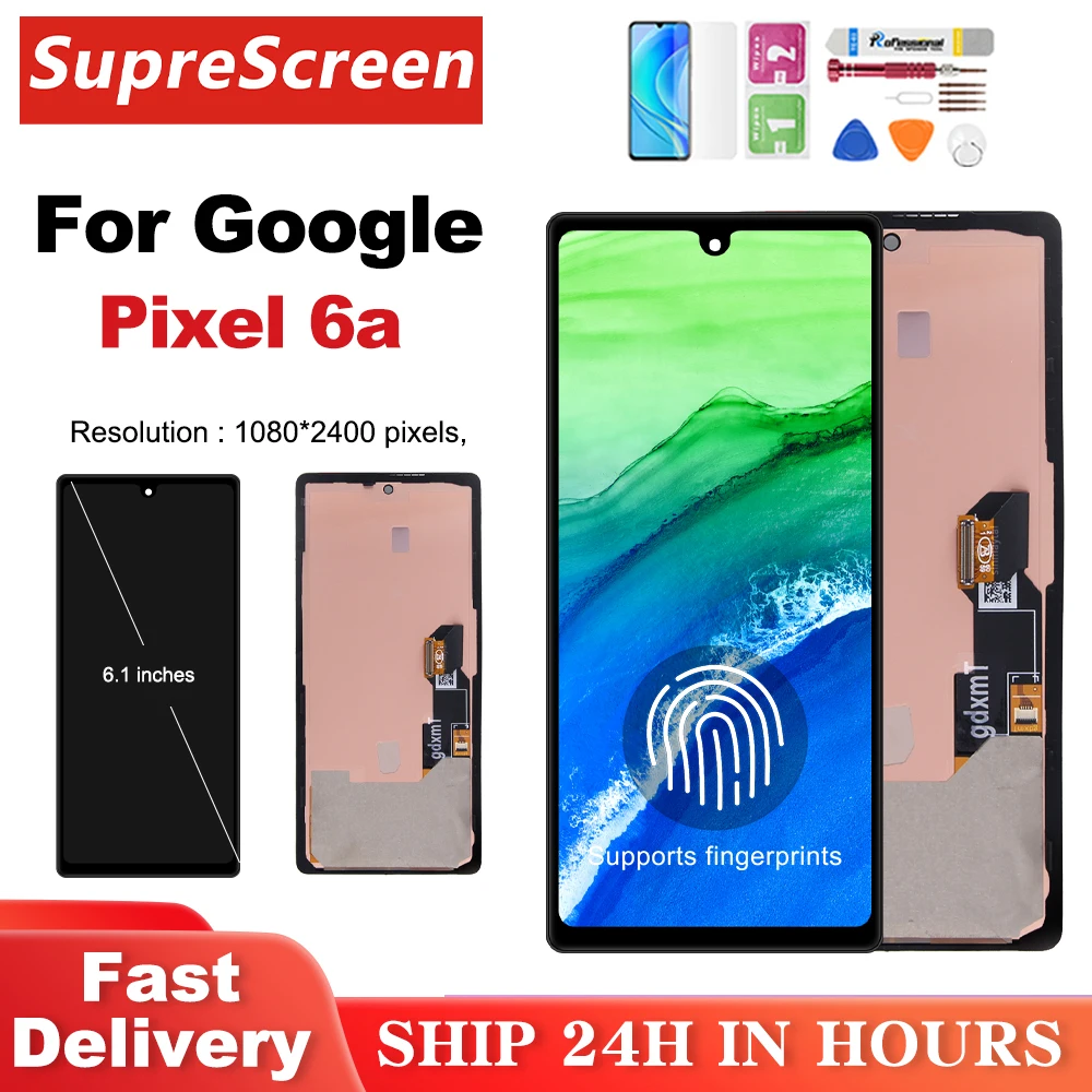 OLED for Google Pixel 6A Lcd GX7AS GB62Z G1AZG GB17L LCD Display