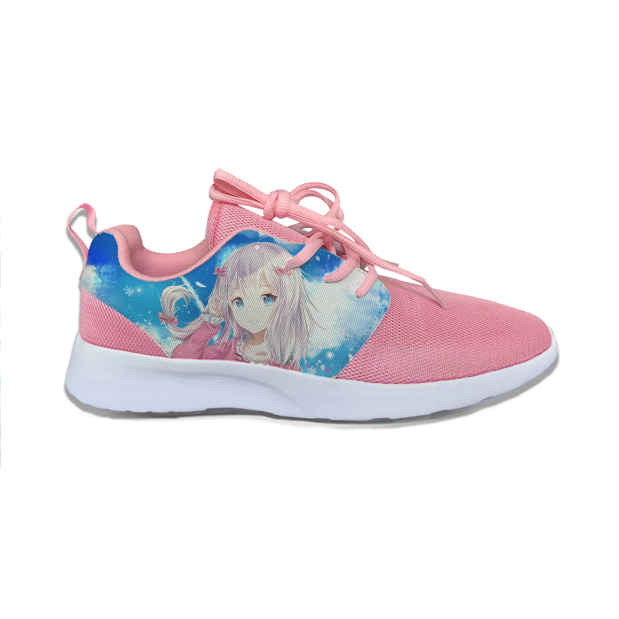 Eromanga Sensei Anime Hot Cute Fashion Sport Running Shoes Lace Up Breathable Lightweight Mesh Sneakers 3D Print For Women