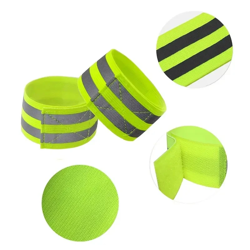 Safety Reflective Tape Bands reflective tape bands For Wrist Arm Ankle Leg High Visibility Reflect Straps Night Walking Cycling Running