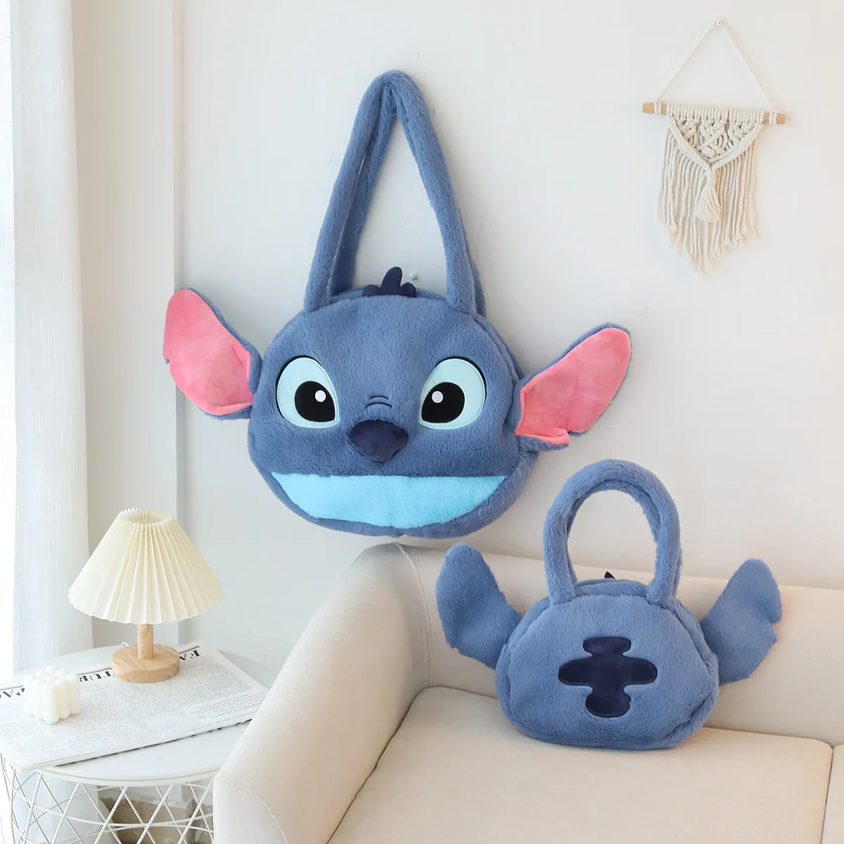 Disney Cute Lilo & Stitch Purple Stitch Pendant Plush Toy Cartoon Kawaii  Stitch Figure Student Bag Couple Bags Pendant Gift - AliExpress