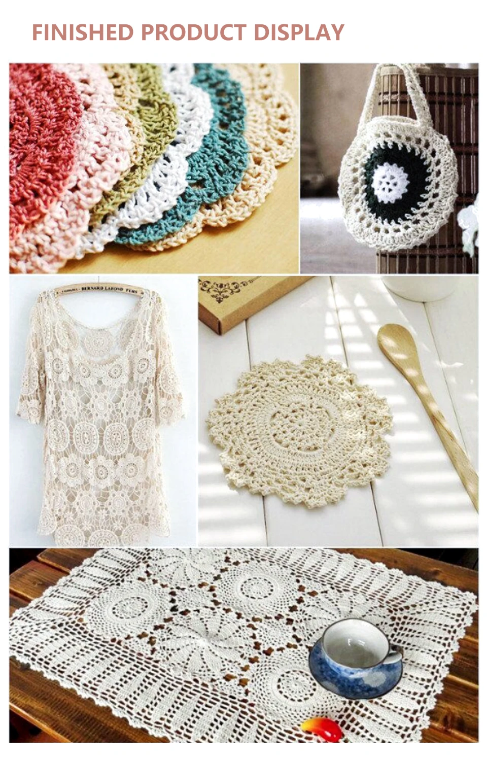 Crochet Yarn Knitting Yarn Cotton Yarn for DIY Sweater 50g