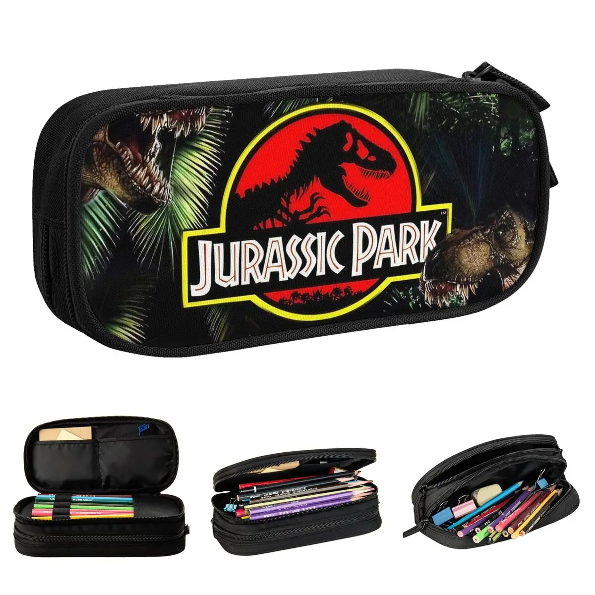 Ancient Animal Giant Dinosaur Pencil Case Jurassic Parks Pencil Pouch Pen Student Big Capacity Bags Office Cosmetic Stationery