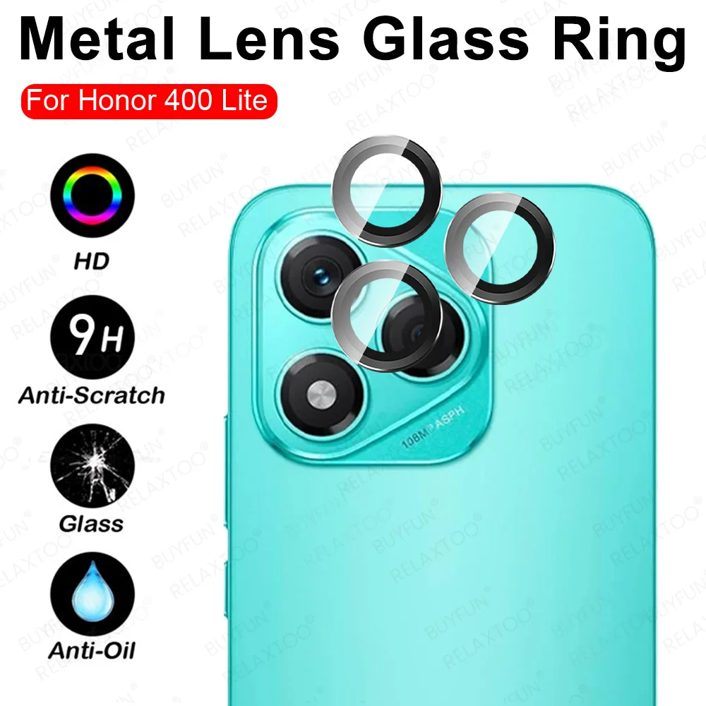 2x Lensbescherming Camera Achter Honor 400 Smart - Gehard Glas Zwart