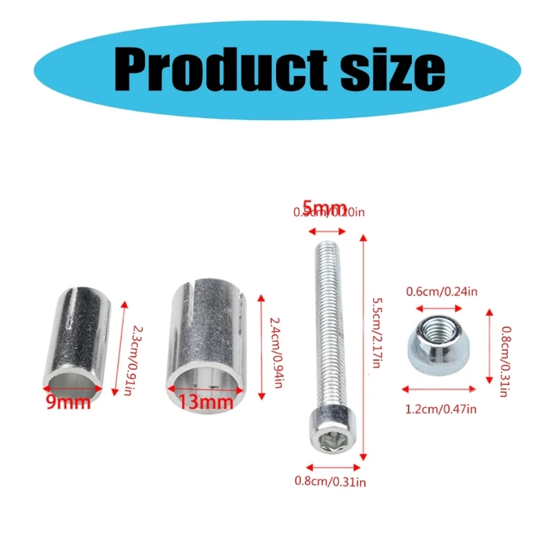 Aluminum Motorcycle Handlebar End Plugs Expansion Screw ,Expanding Locking Handlebar End Expand Screws