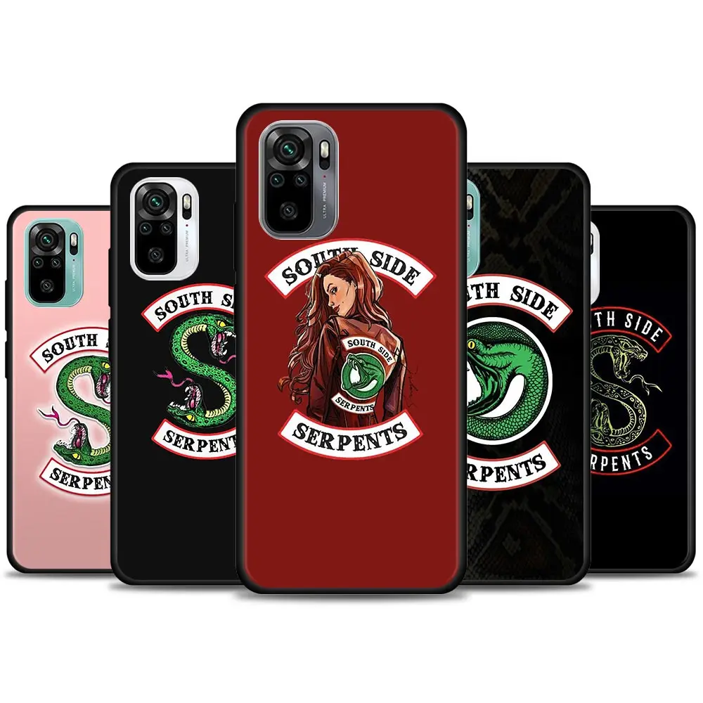 Чехол Riverdale South Side Serpents для телефона Redmi 10 9 A C i K20 K30 Pro K40 Plus Note 11 Мягкий силикон |