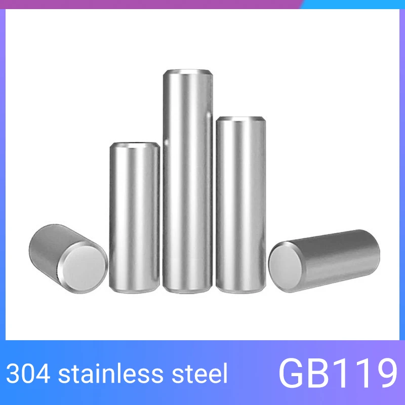 Bearing Steel Solid Cylindrical Dowel Pins M2 M2.5 M3 M4 M5 M6 M8 M10 GB119 High Hardened Locat Fixed Parallel Pin