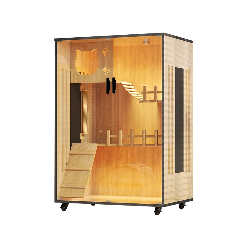 

Cat Villa Solid Wood Super Large Space Luxury Cat House