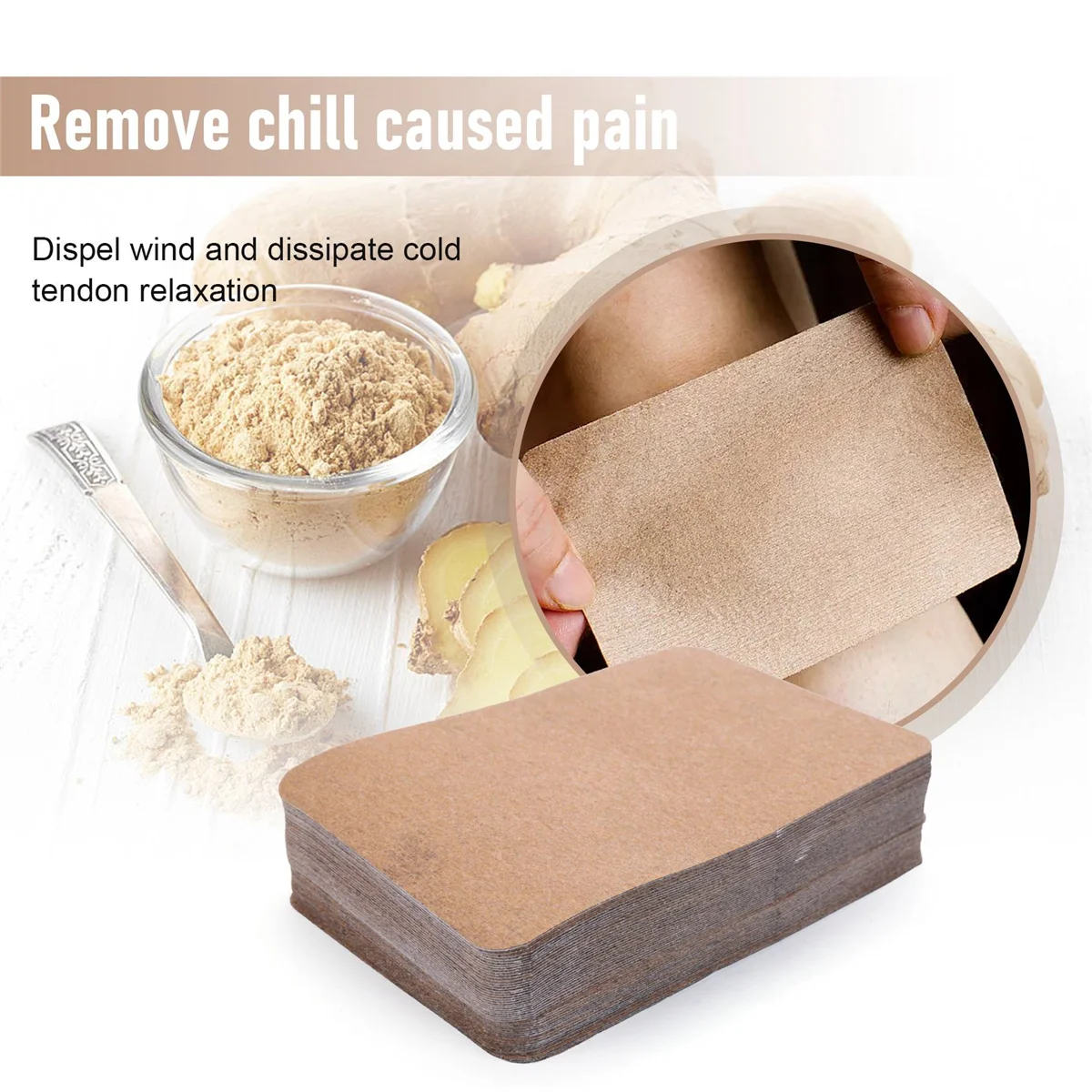200Pcs Ginger Patch Plasters Promote Blood Circulation Relieve Pain and Improve Sleep Joint Pain Reliever Patch