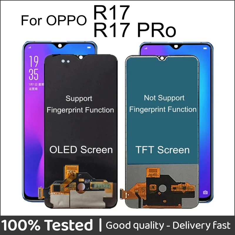 

RX17 PRO PH1877 Screen For OPPO R17 PRO CPH1879 PBDM00 LCD Display Touch Screen Assembly Replacement Accessory