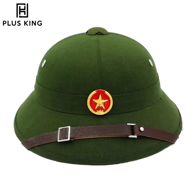 

Vietnam Cap Outdoor Tactical Hat Green Helmet with Red Star Badge CS Game Cosplay Equipment