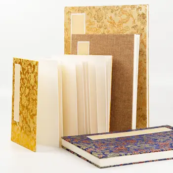 Carta da disegno Retro Blank Xuan Paper Book pieghevole Xuan Paper libretto pennello cinese calligrafia pittura creazione Papier di riso